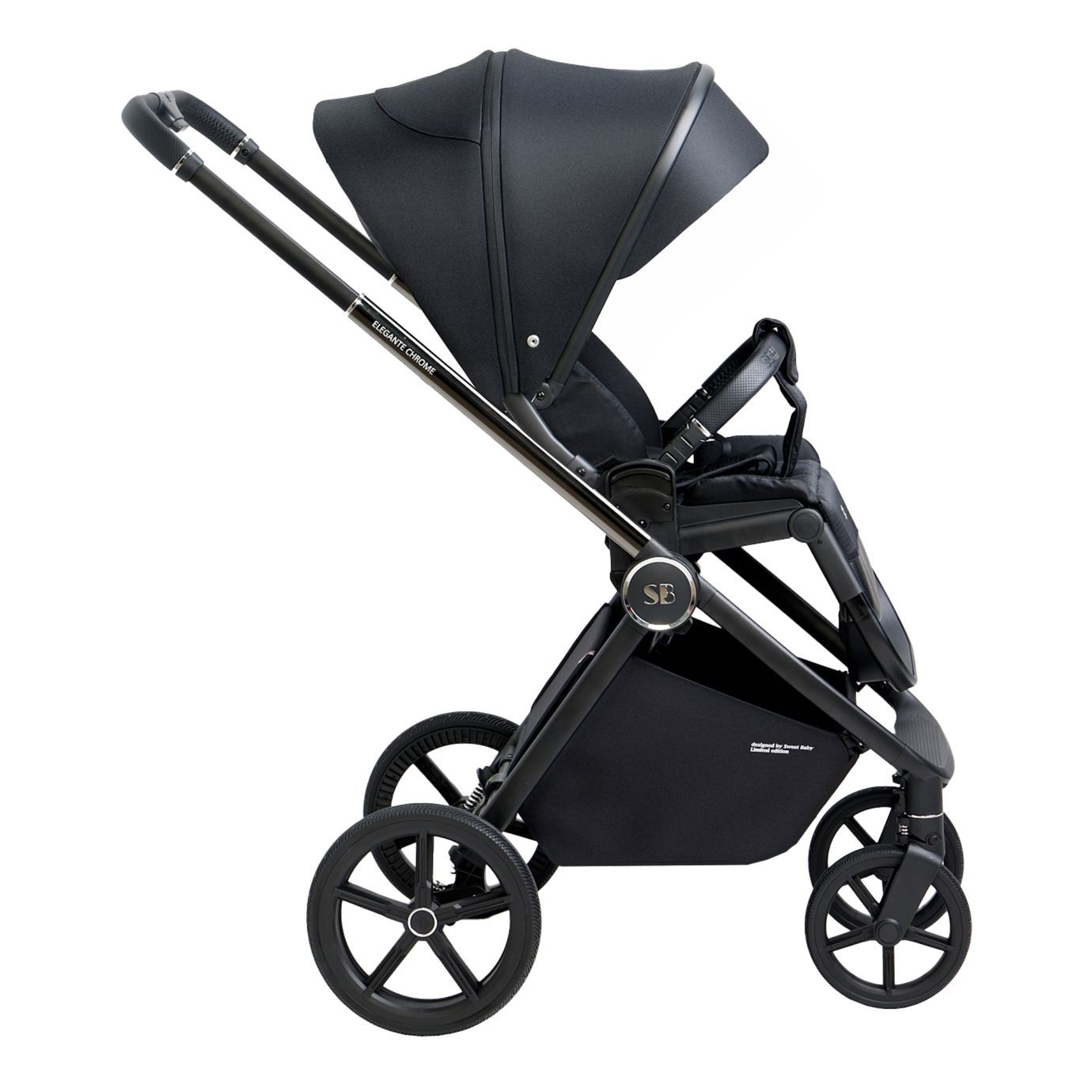 Прогулочная коляска Elegante Chrome Black