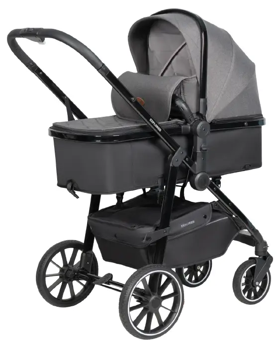 Коляска трансформер EXPLORER серый