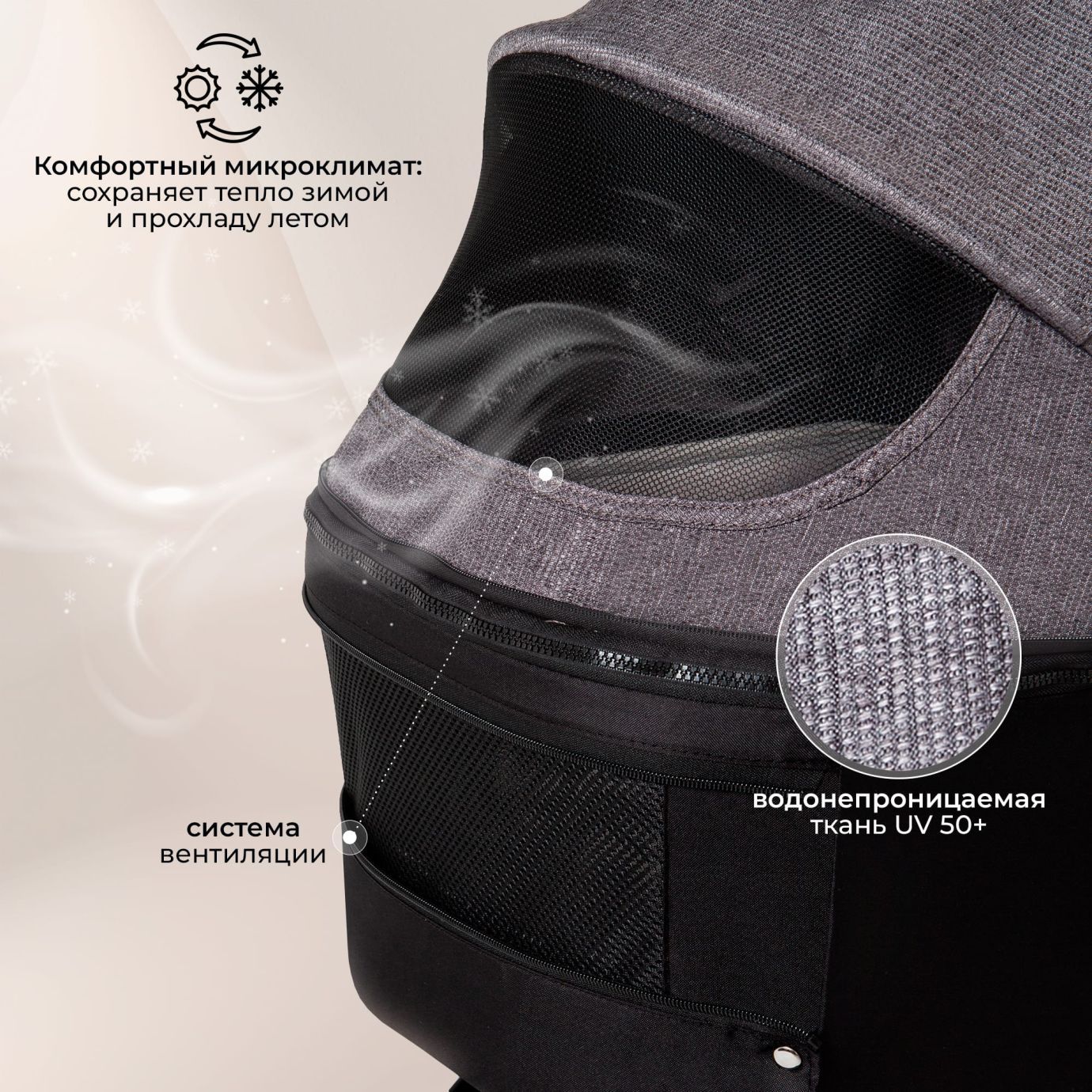 Коляска Sweet Baby Rubikid Grey