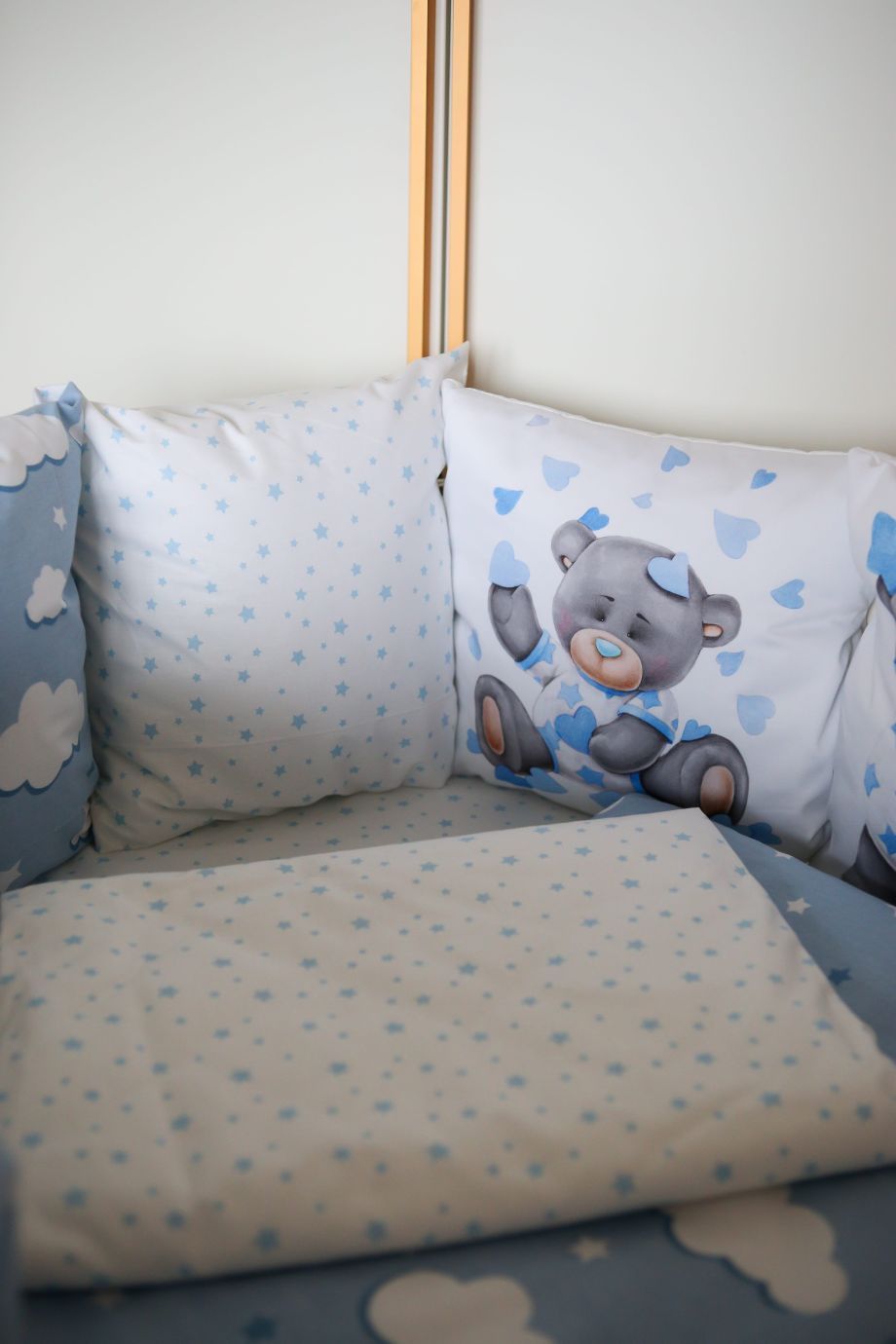 Комплект 17 предметов "малыш на луне голубой"