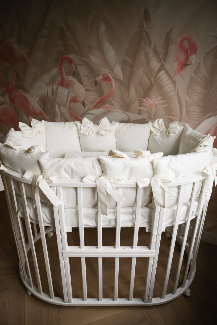 Комплект 17 предметов ""Classico" молочный сатин / кружево"