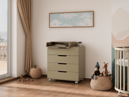 Комод LUNNA BREEZE 800/4 МДФ (органайзер)