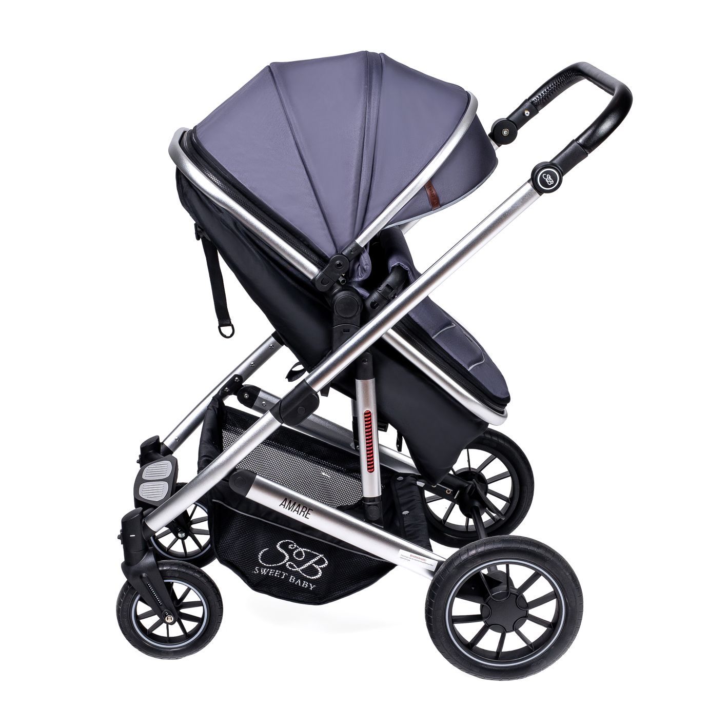 Коляска-трансформер Amare Grey
