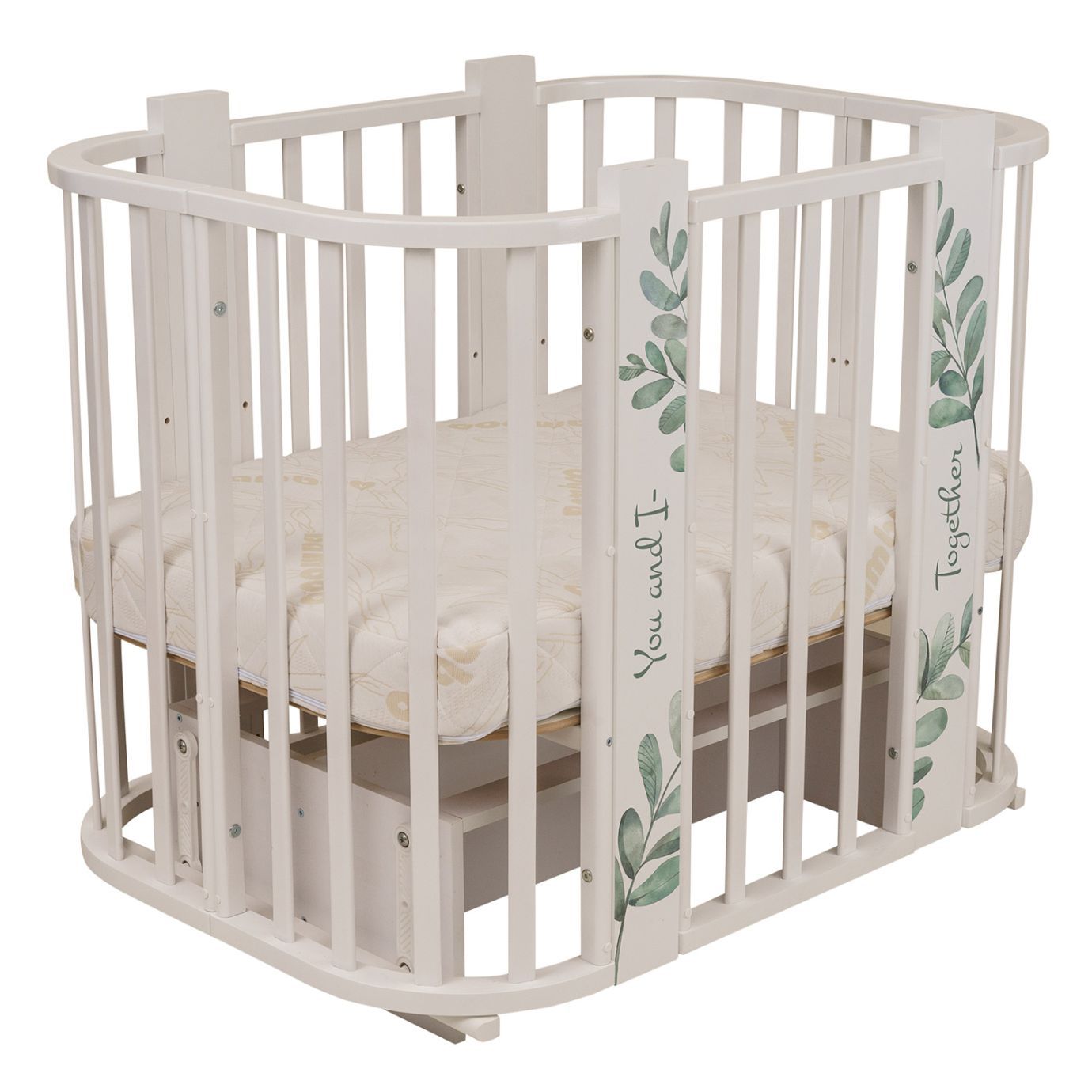 Матрас Indigo GREEN LINE 70*100 стеганый трикотаж белый