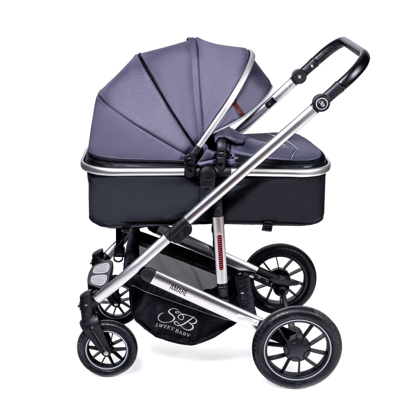 Коляска-трансформер Amare Grey