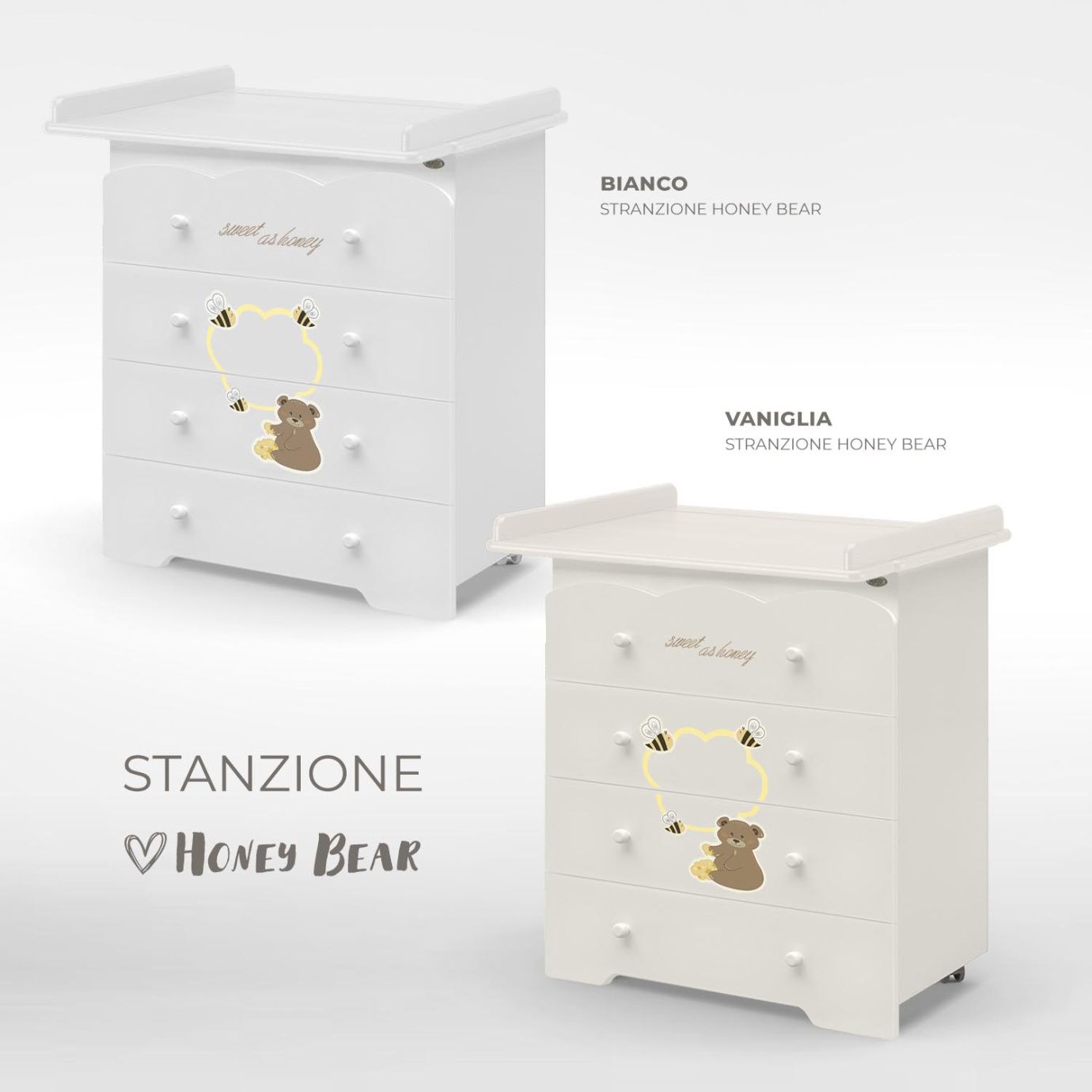 Комод пеленальный NUOVITA STANZIONE HONEY BEAR