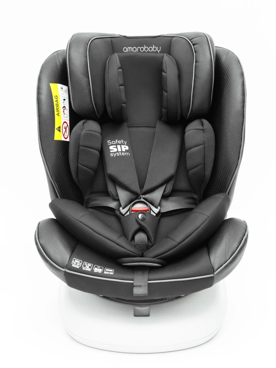 Автокресло детское CHAMPION, Isofix класс D, группа 0+/1/2/3 черный