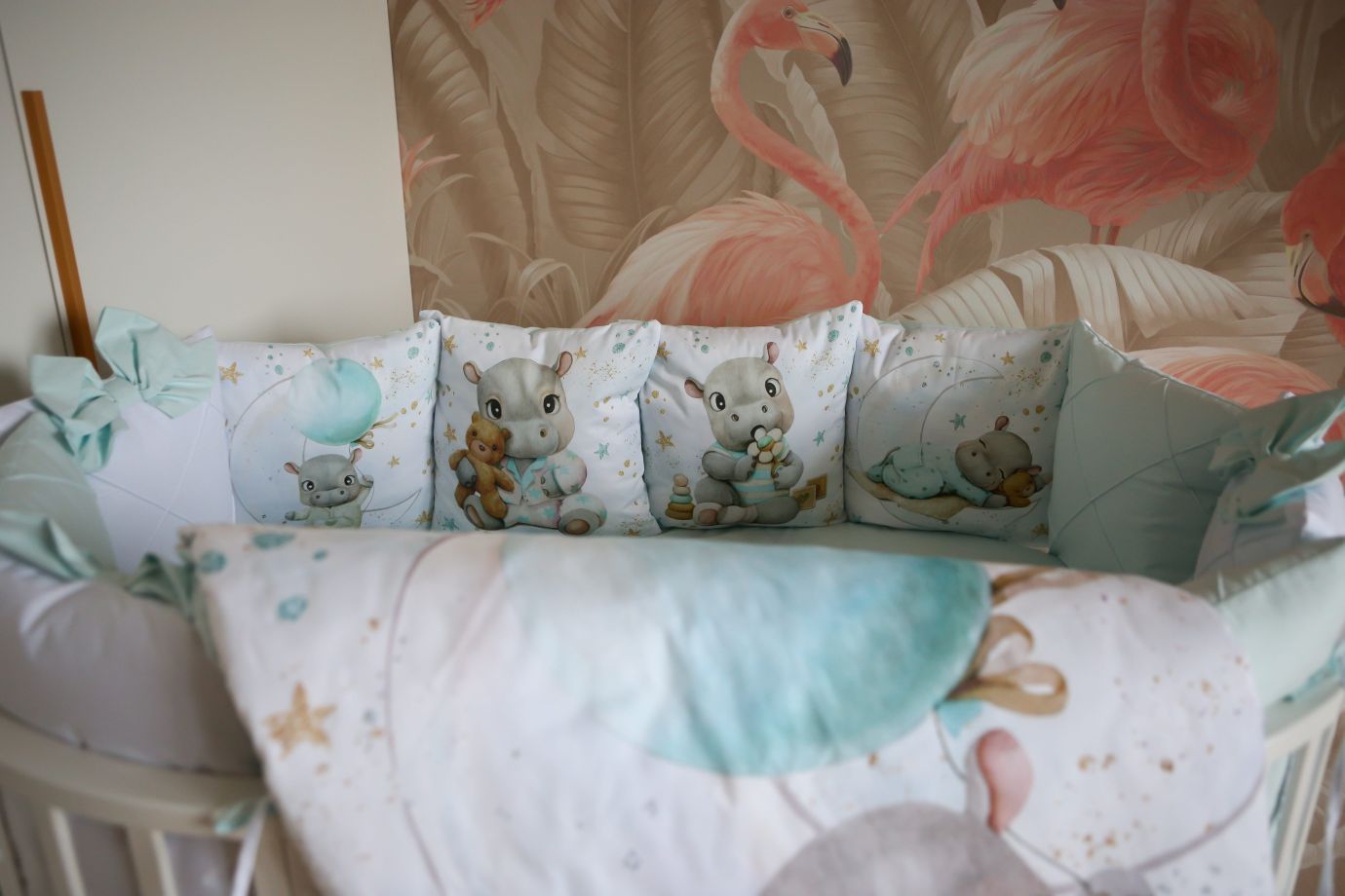 Комплект 17 предметов премиум "бегемотики"