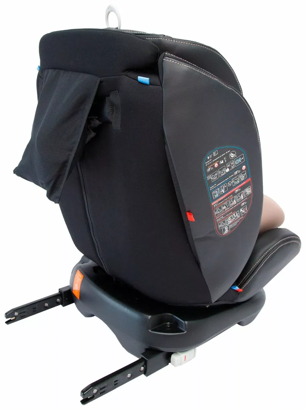 Автокресло детское, Isofix класс D, группа 0+/1/2/3 бежевое