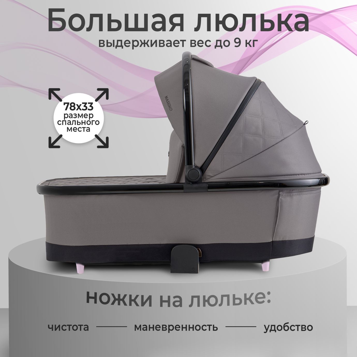 Коляска SBL Massimo Grey