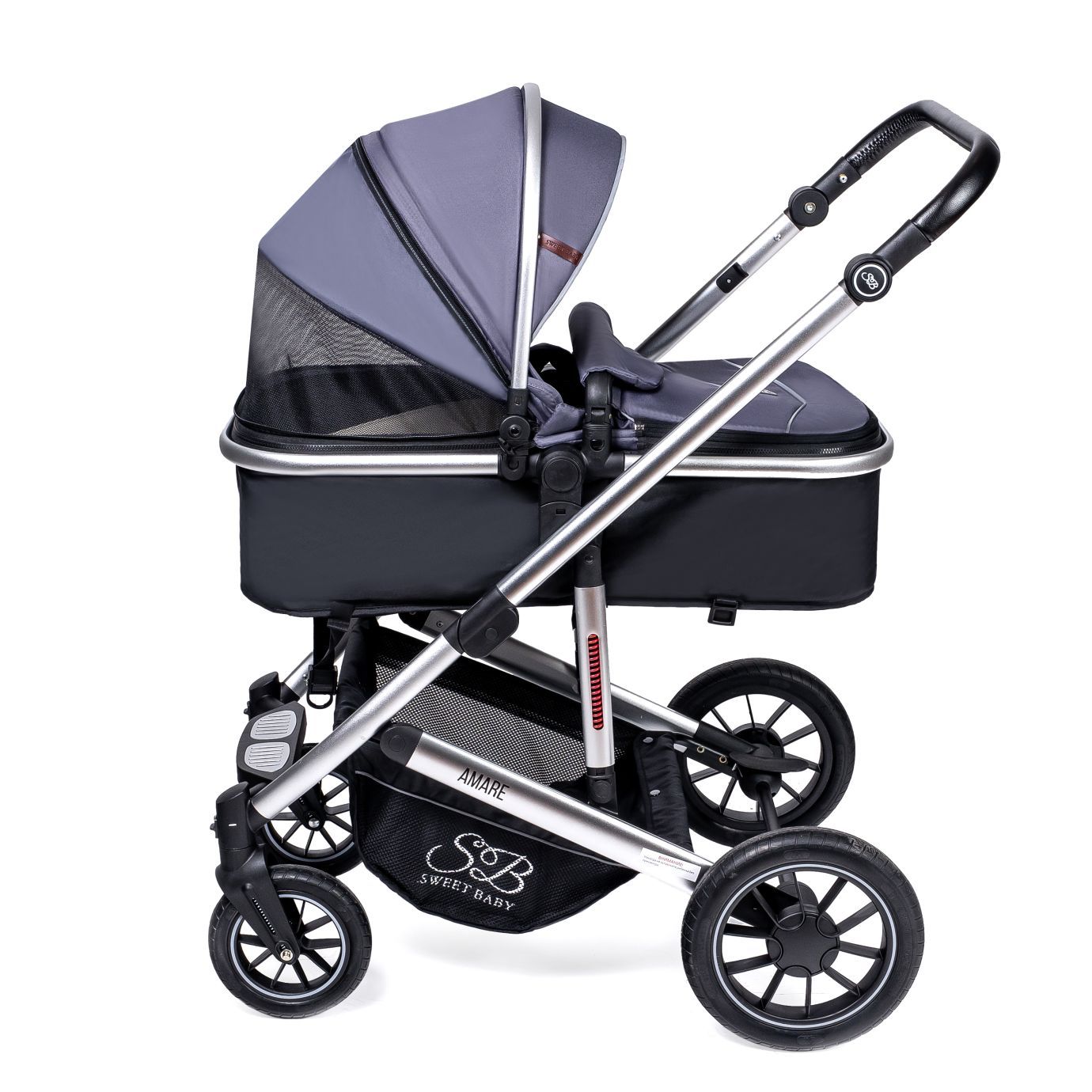 Коляска-трансформер Amare Grey