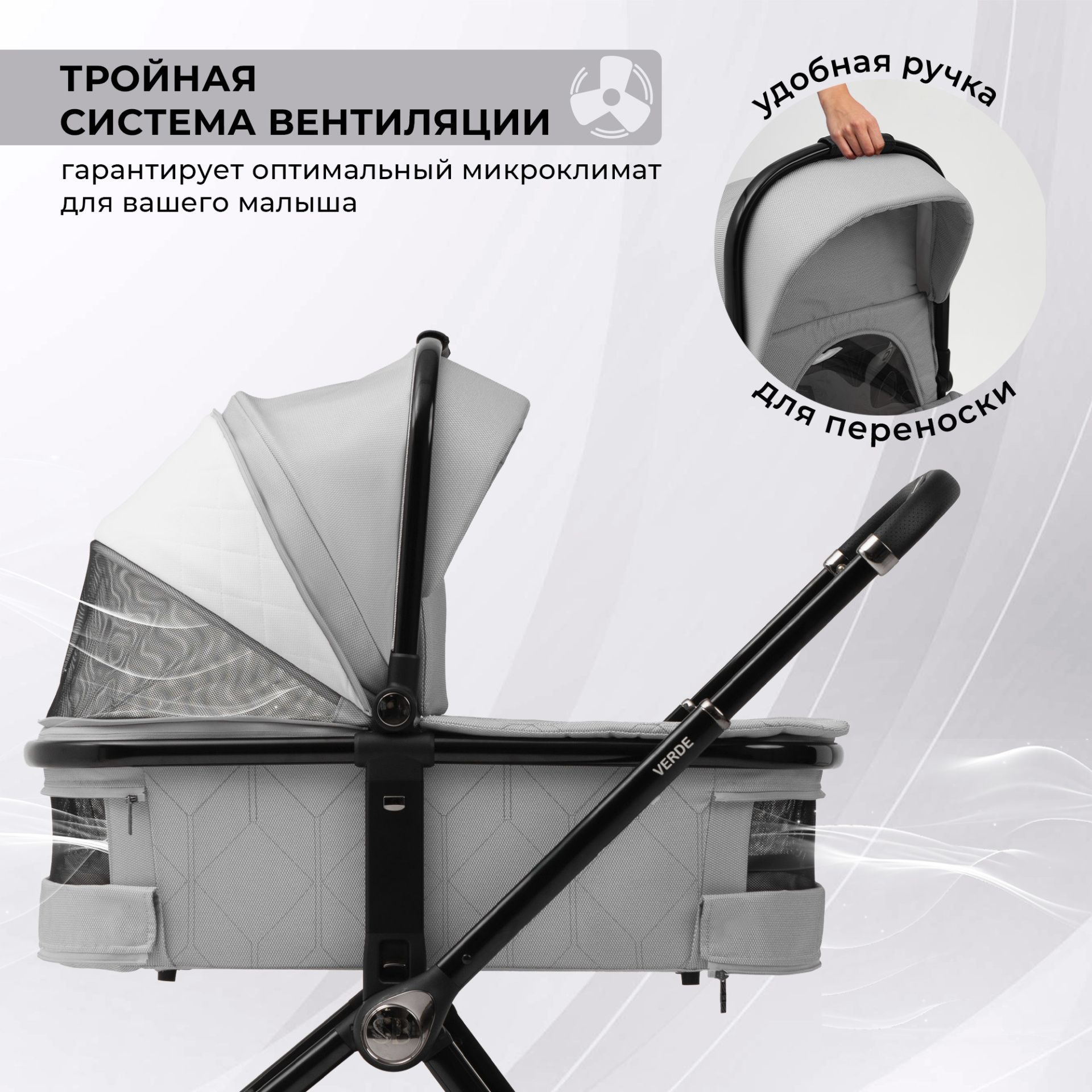 Коляска Sweet Baby Verde Grey