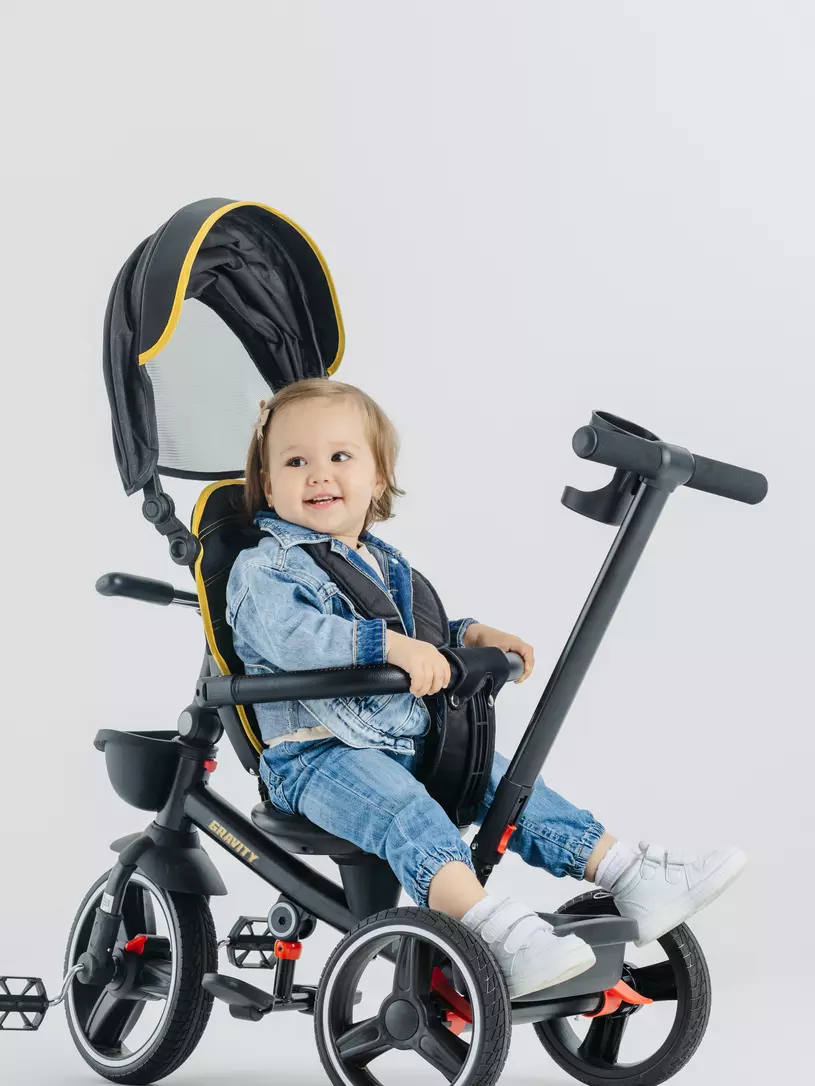 Детский трехколесный велосипед Rant Gravity graphite