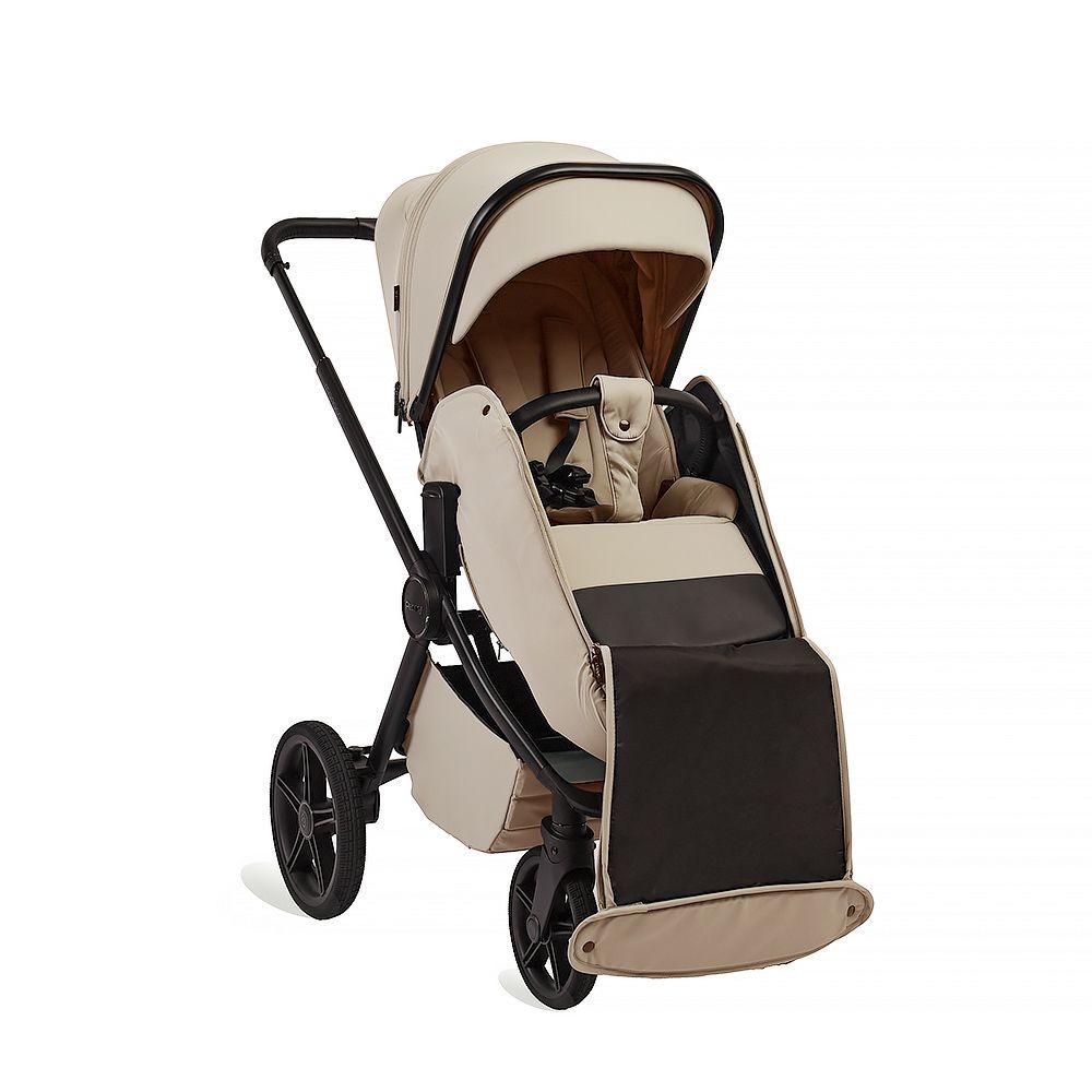 Коляска 2в1 Peppy Monaco Plus Sandstone (рама черная)