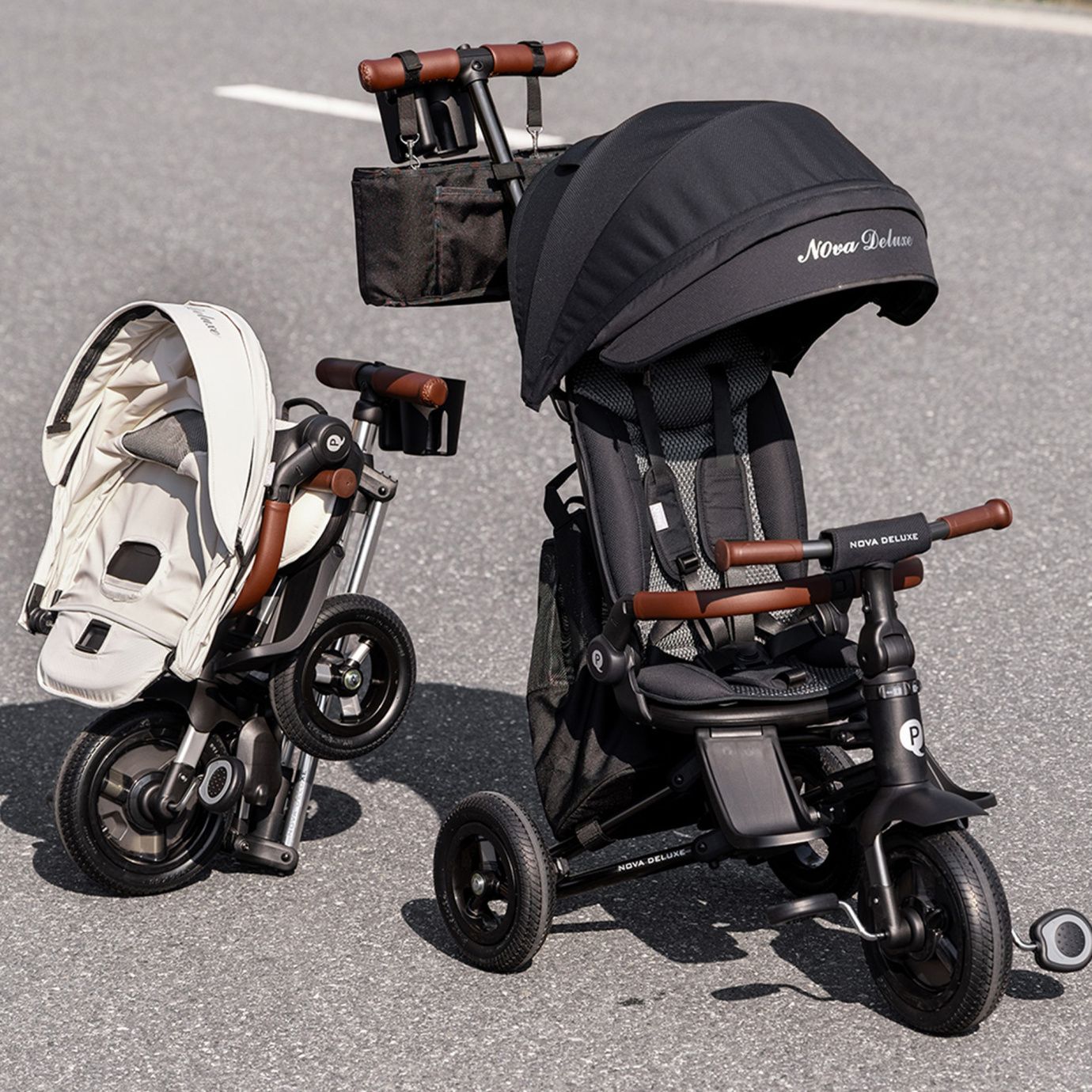 Велосипед трехколесный Qplay S702 NOVA DELUXE Beige (Lux/Silver)