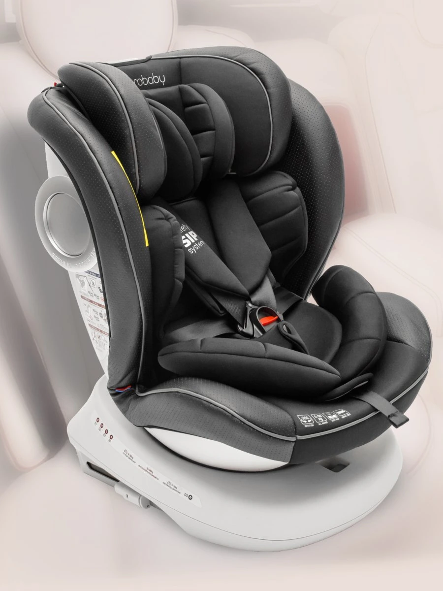 Автокресло детское CHAMPION, Isofix класс D, группа 0+/1/2/3 черный