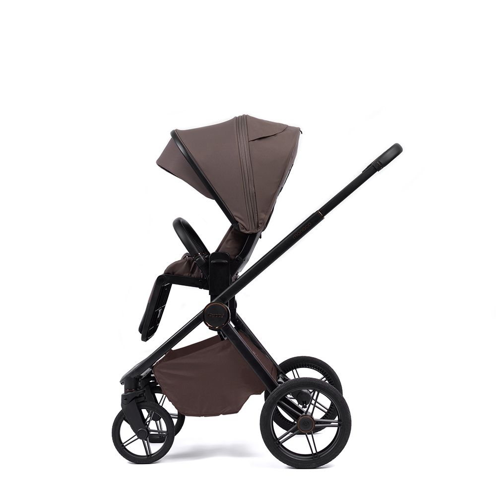 Коляска 2в1 Peppy Monaco Plus Brownie (рама черная)