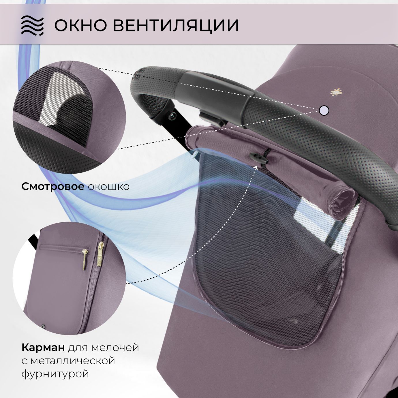 Прогулочная коляска Aura Rose