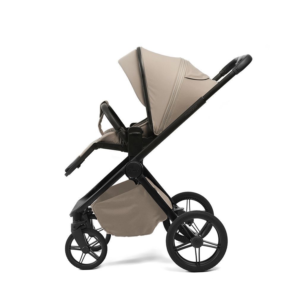 Коляска 2в1 Peppy Monaco Plus Sandstone (рама черная)
