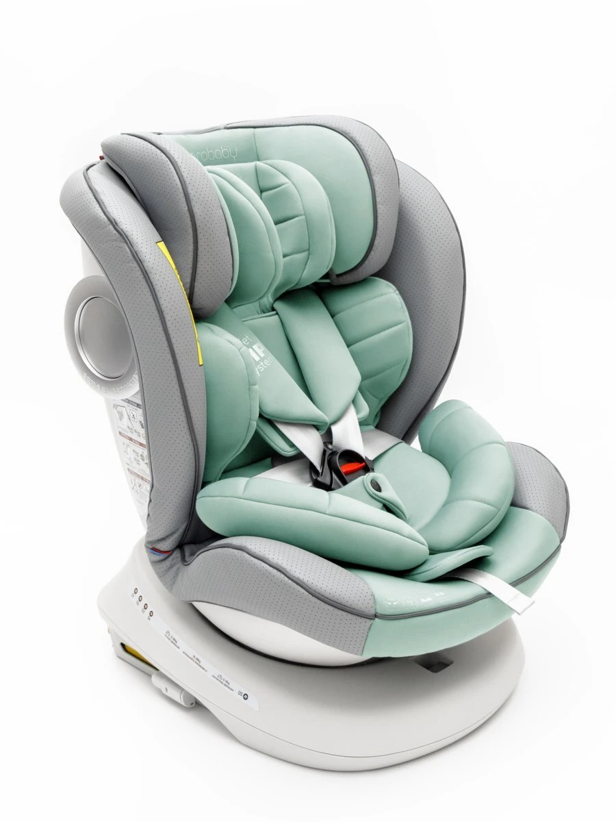 Автокресло детское CHAMPION, Isofix класс D, группа 0+/1/2/3 бирюзовый
