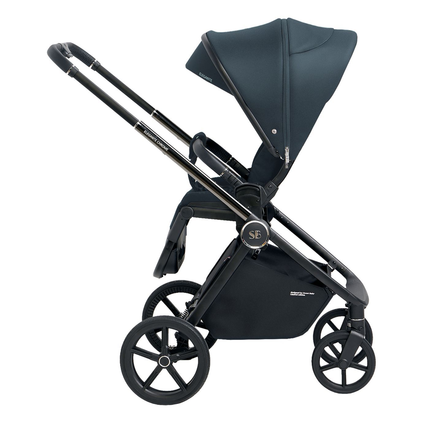 Прогулочная коляска Elegante Chrome Blue