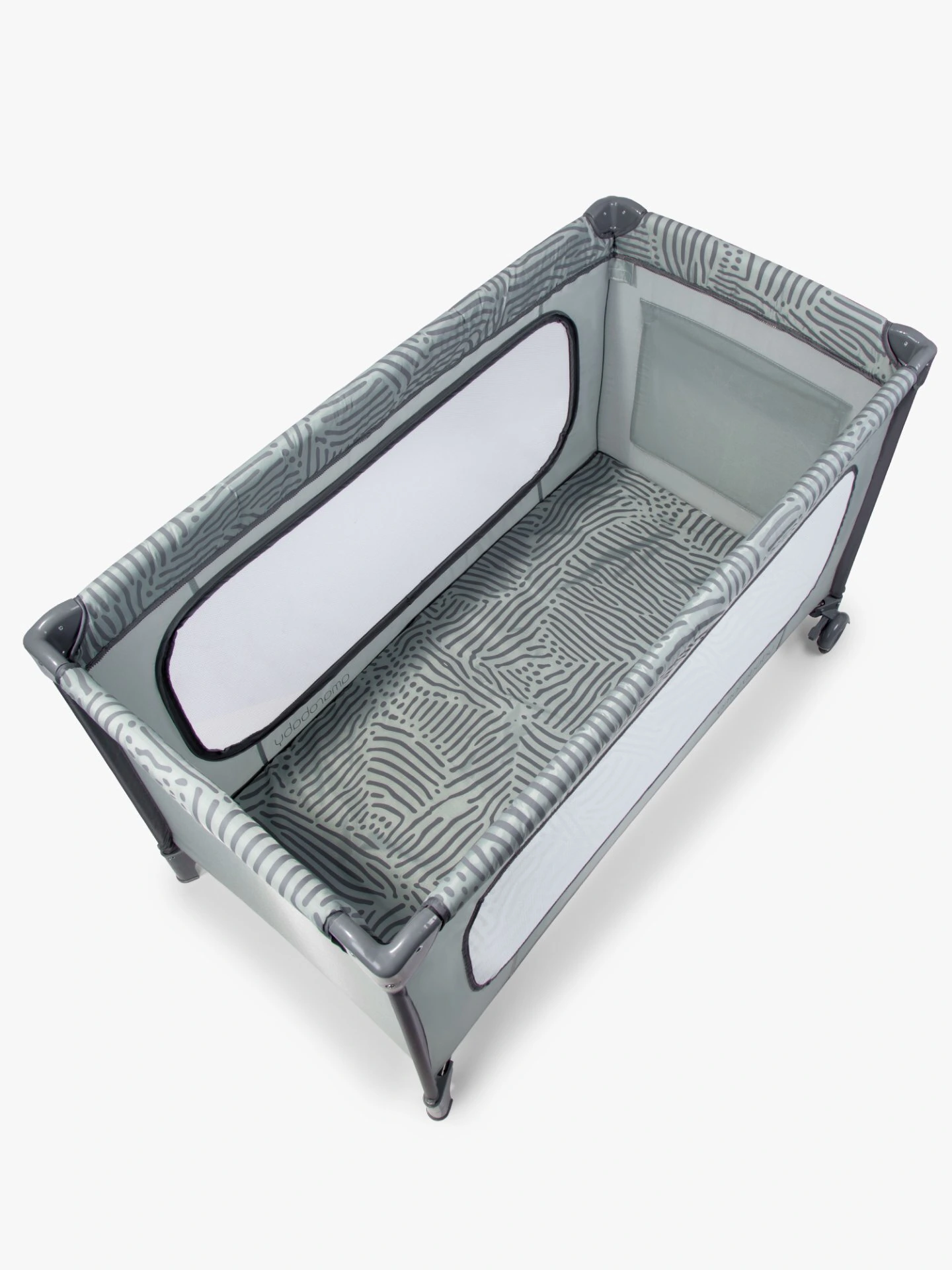 Манеж-кровать SMART, прямоугольный, серый/темно-серый