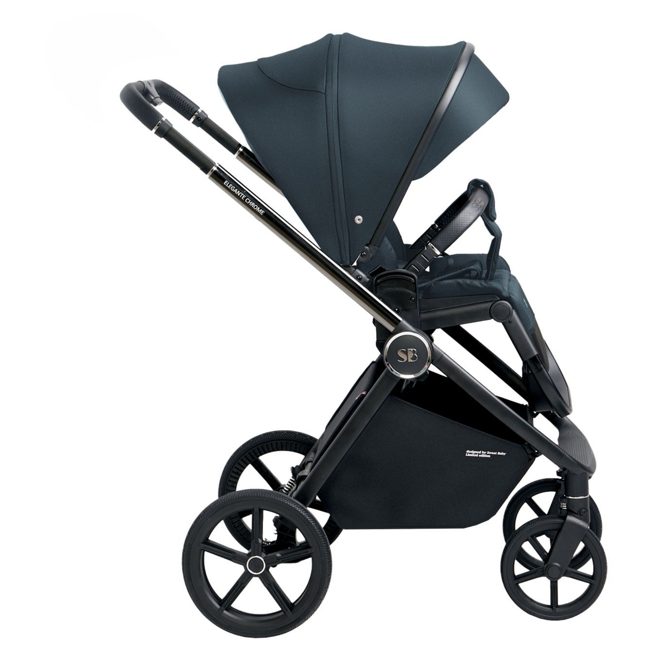 Прогулочная коляска Elegante Chrome Blue