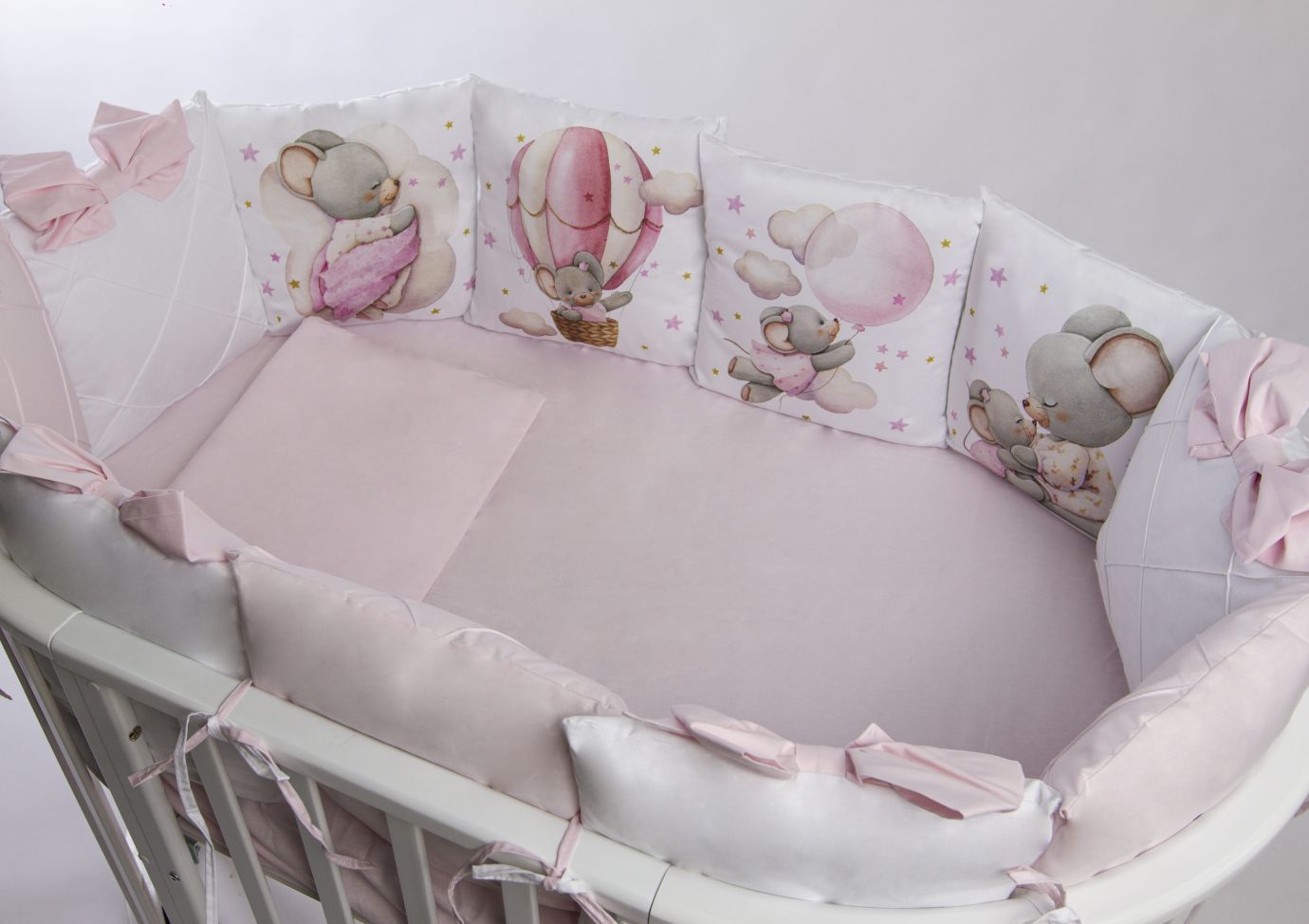 Комплект 17 предметов премиум "малыш-мышонок розовый"