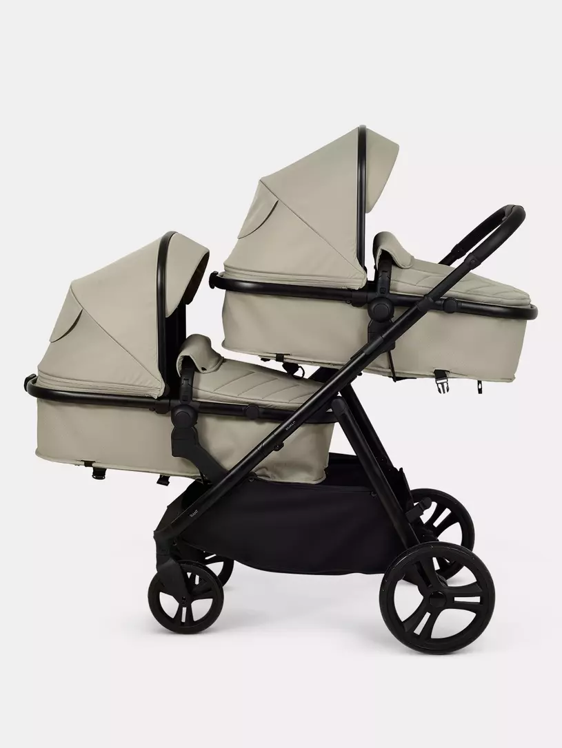 Коляска-трансформер для двойни и погодок Rant Dualo BEIGE