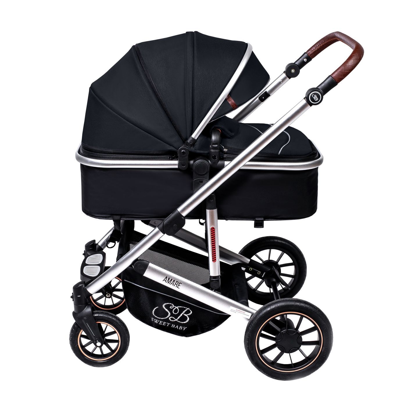 Коляска-трансформер Amare Black