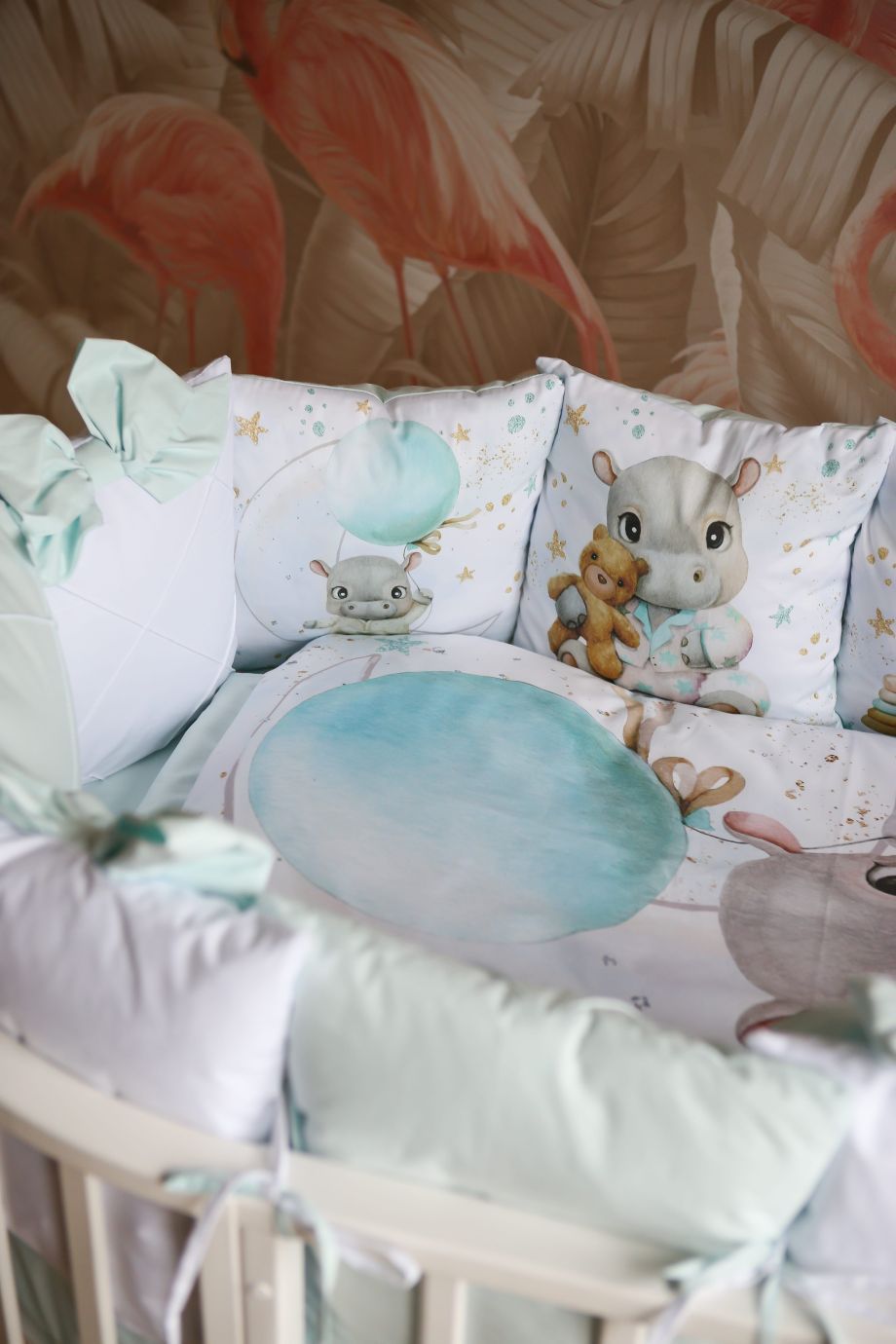 Комплект 17 предметов премиум "бегемотики"