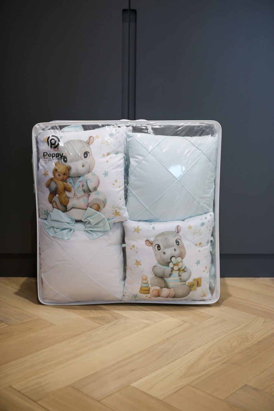 Комплект 17 предметов премиум "бегемотики"