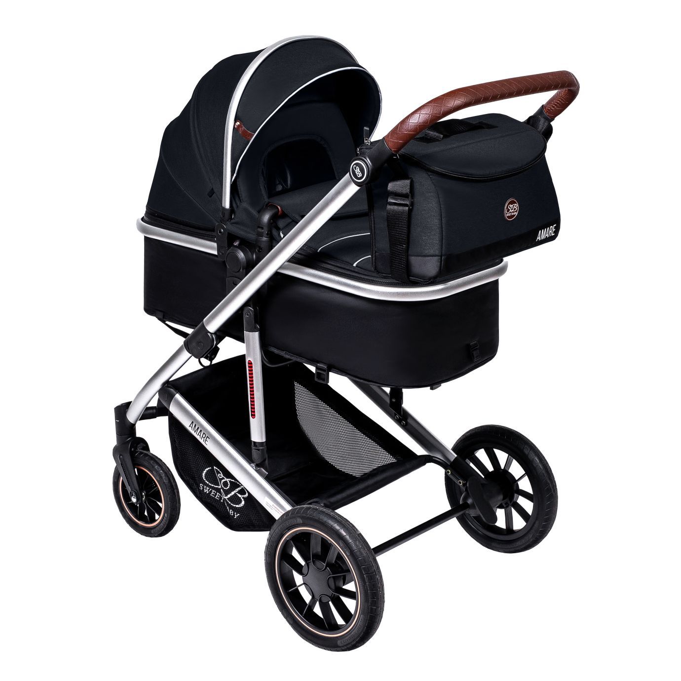 Коляска-трансформер Amare Black