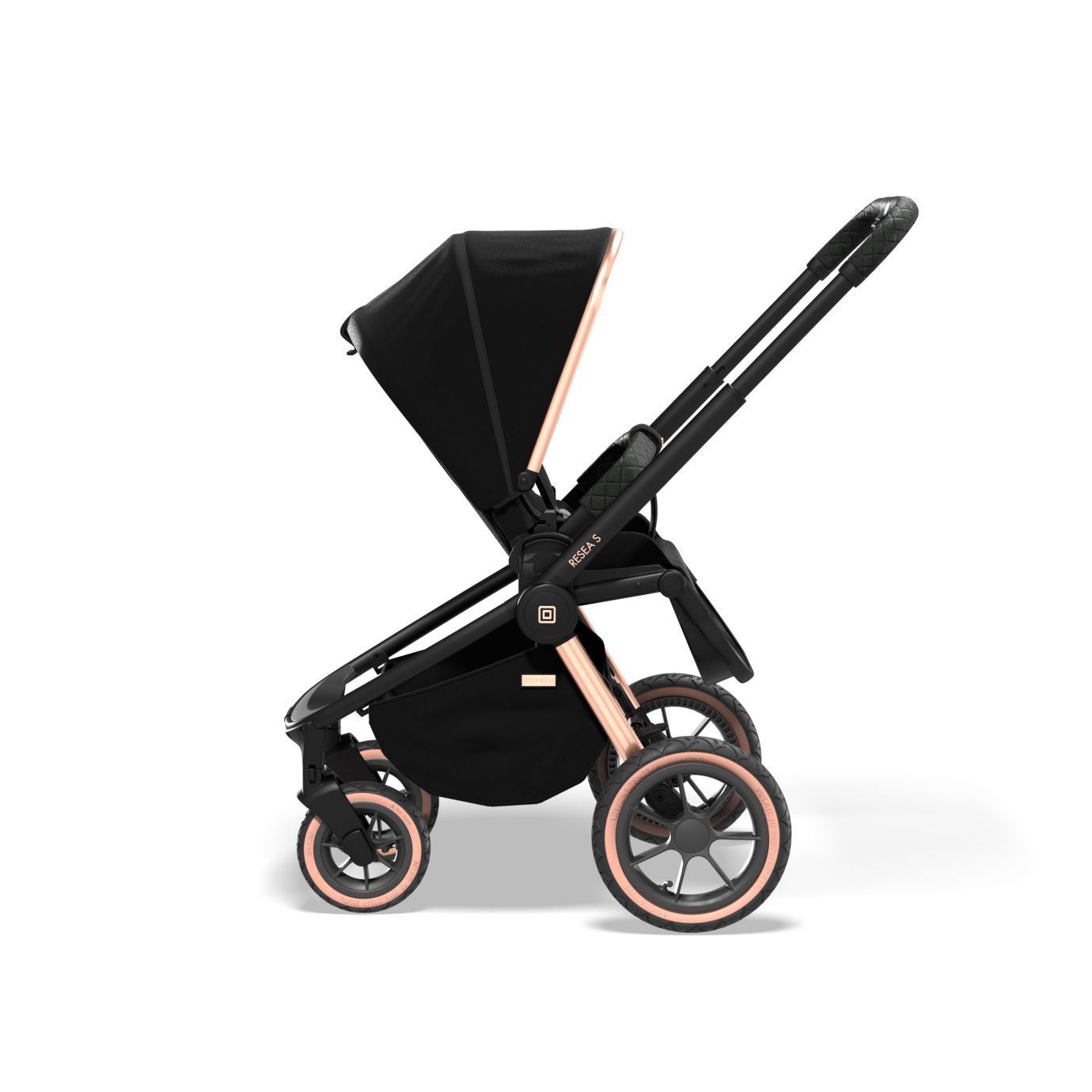 Коляска 2в1 Moon Resea S Rosegold