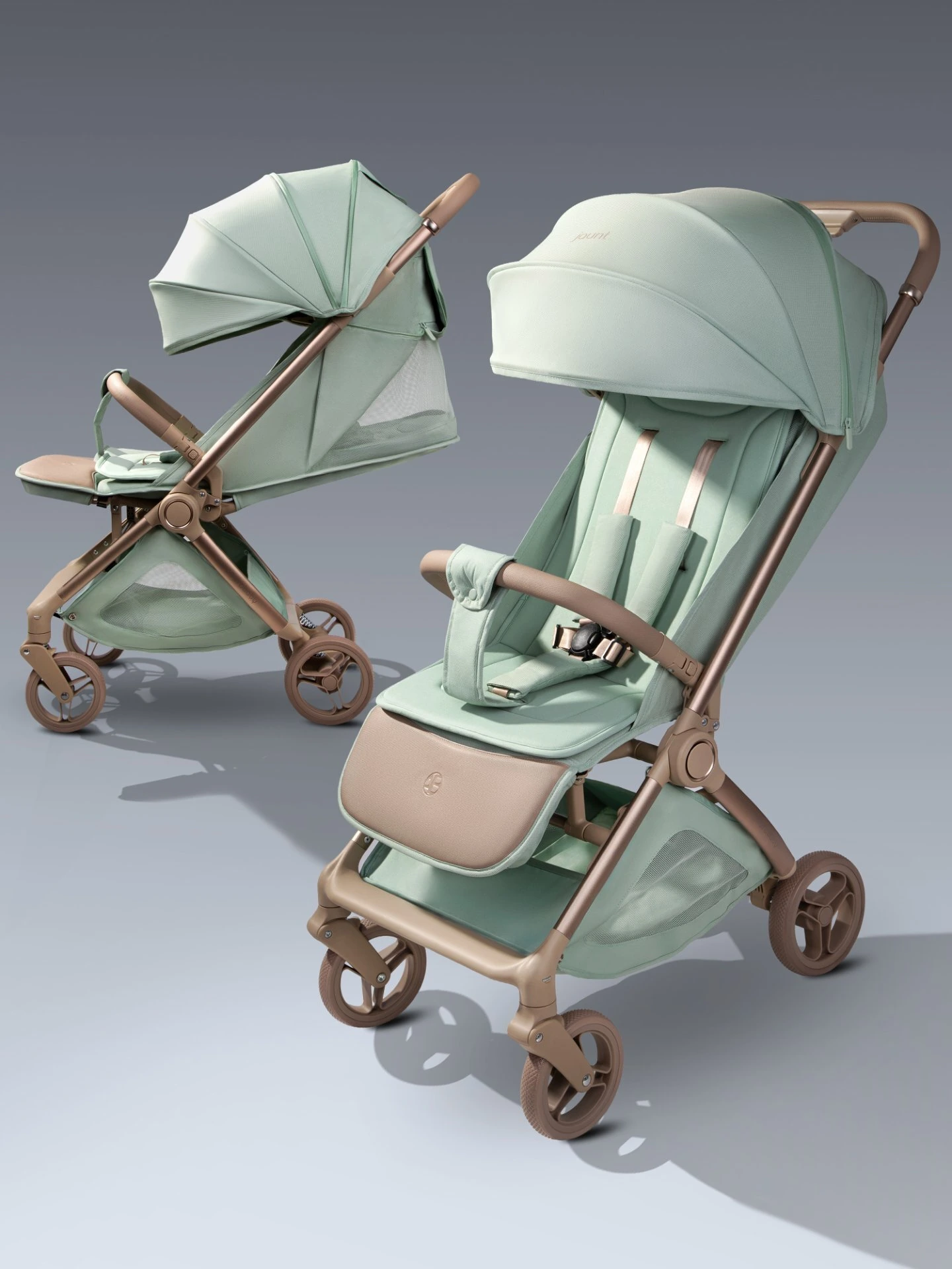 Коляска прогулочная Amarobaby, Jaunt, зеленый