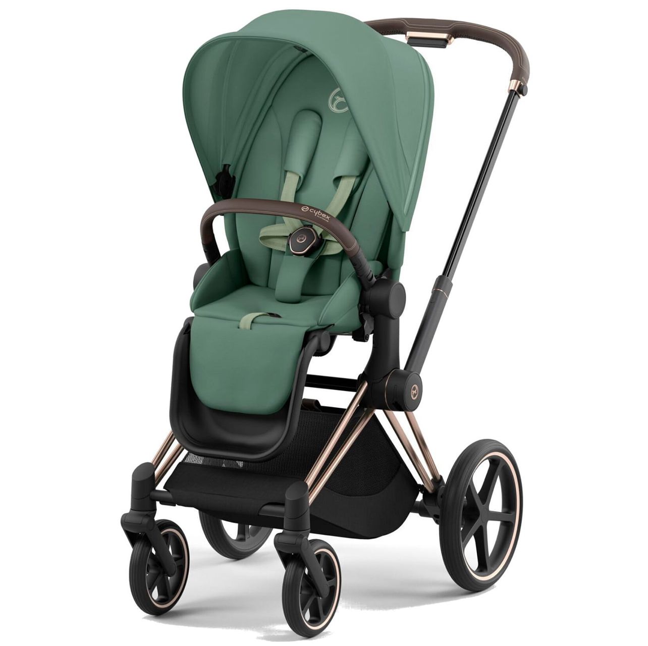 Cybex Priam IV коляска 2 в 1 green рама gold