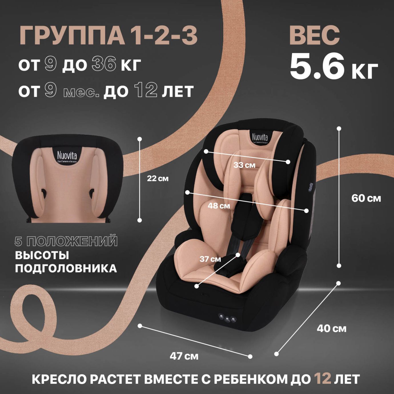 Автокресло NUOVITA MACZIONE N123-1