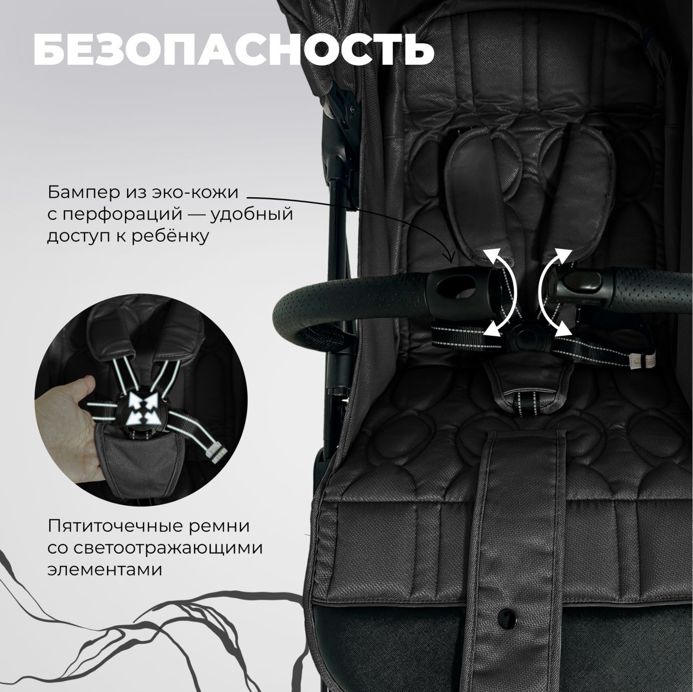 Прогулочная коляска Sweet Baby Compatto Black