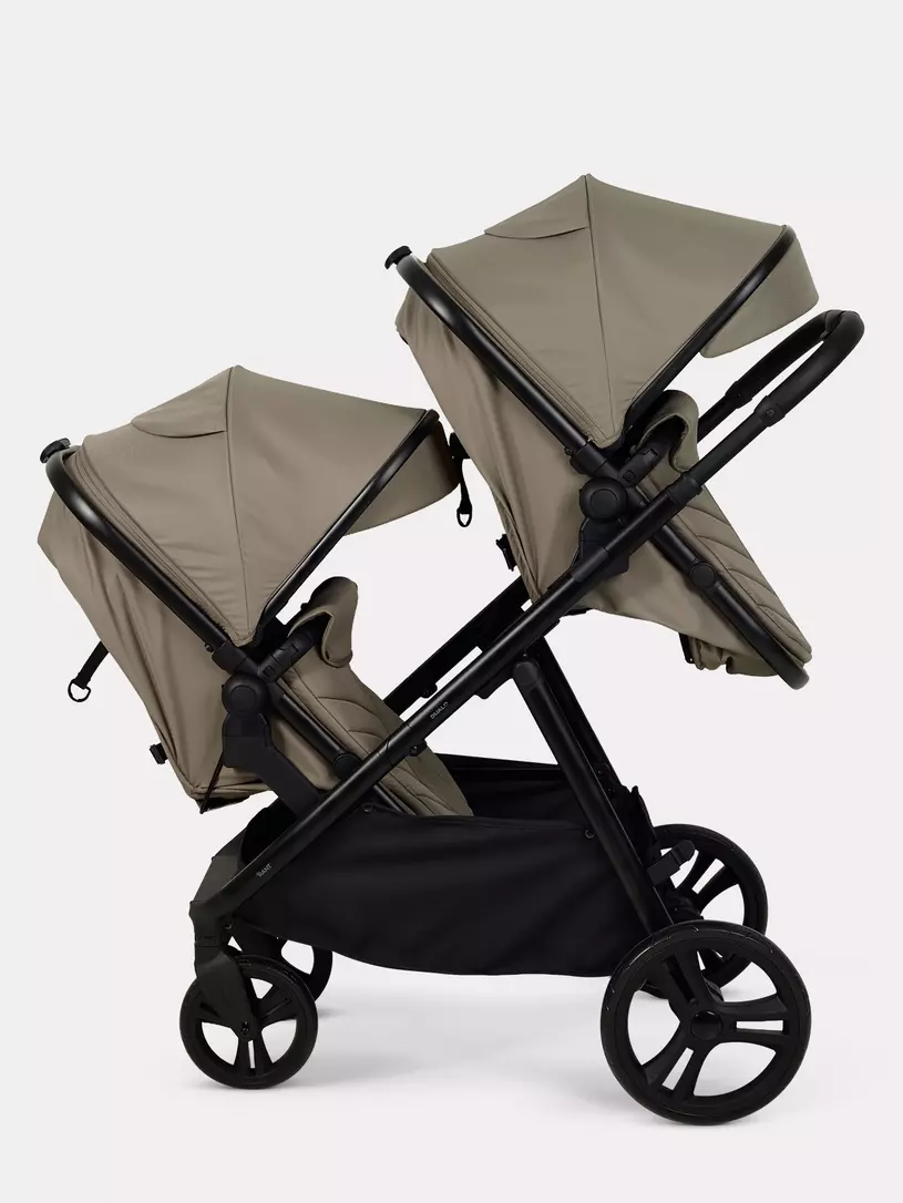Коляска-трансформер для двойни и погодок Rant Dualo BROWN