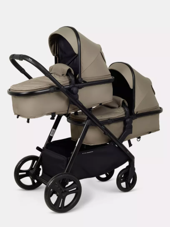 Коляска-трансформер для двойни и погодок Rant Dualo BROWN