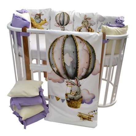 Комплект в кроватку 6 предметов на шарике