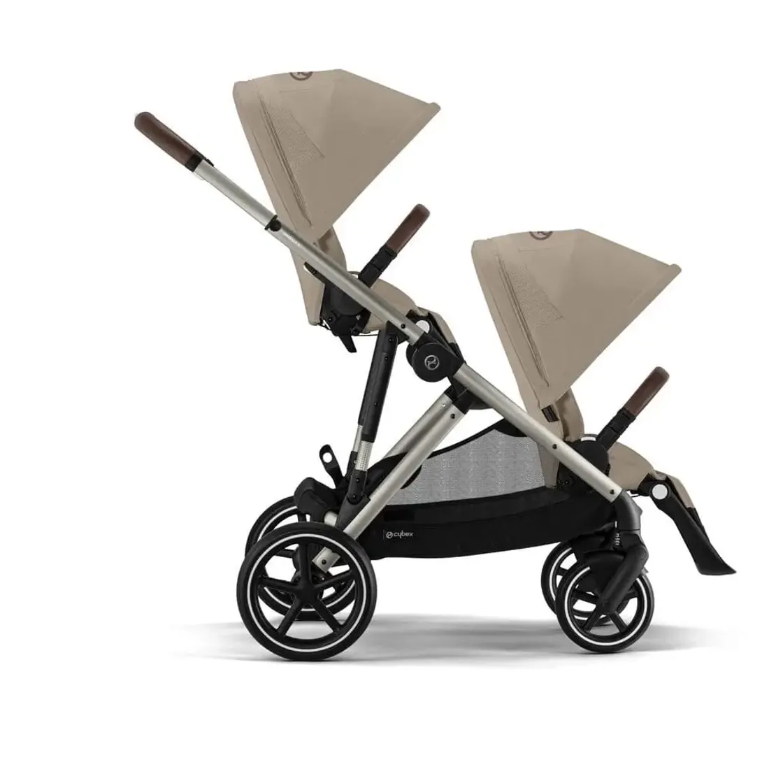 Прогулочная коляска для двойни Cybex Gazelle S BLK 2024
