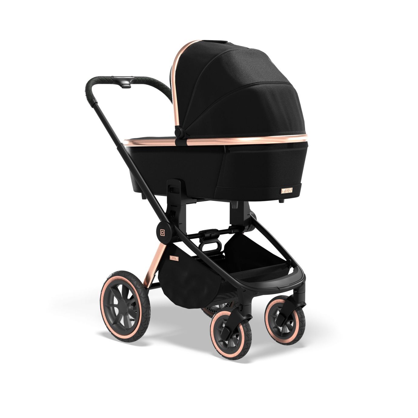 Коляска 2в1 Moon Resea S Rosegold