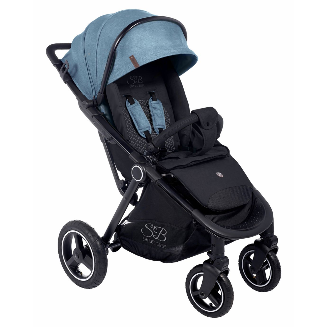 Прогулочная коляска Suburban Compatto Blue (Air)