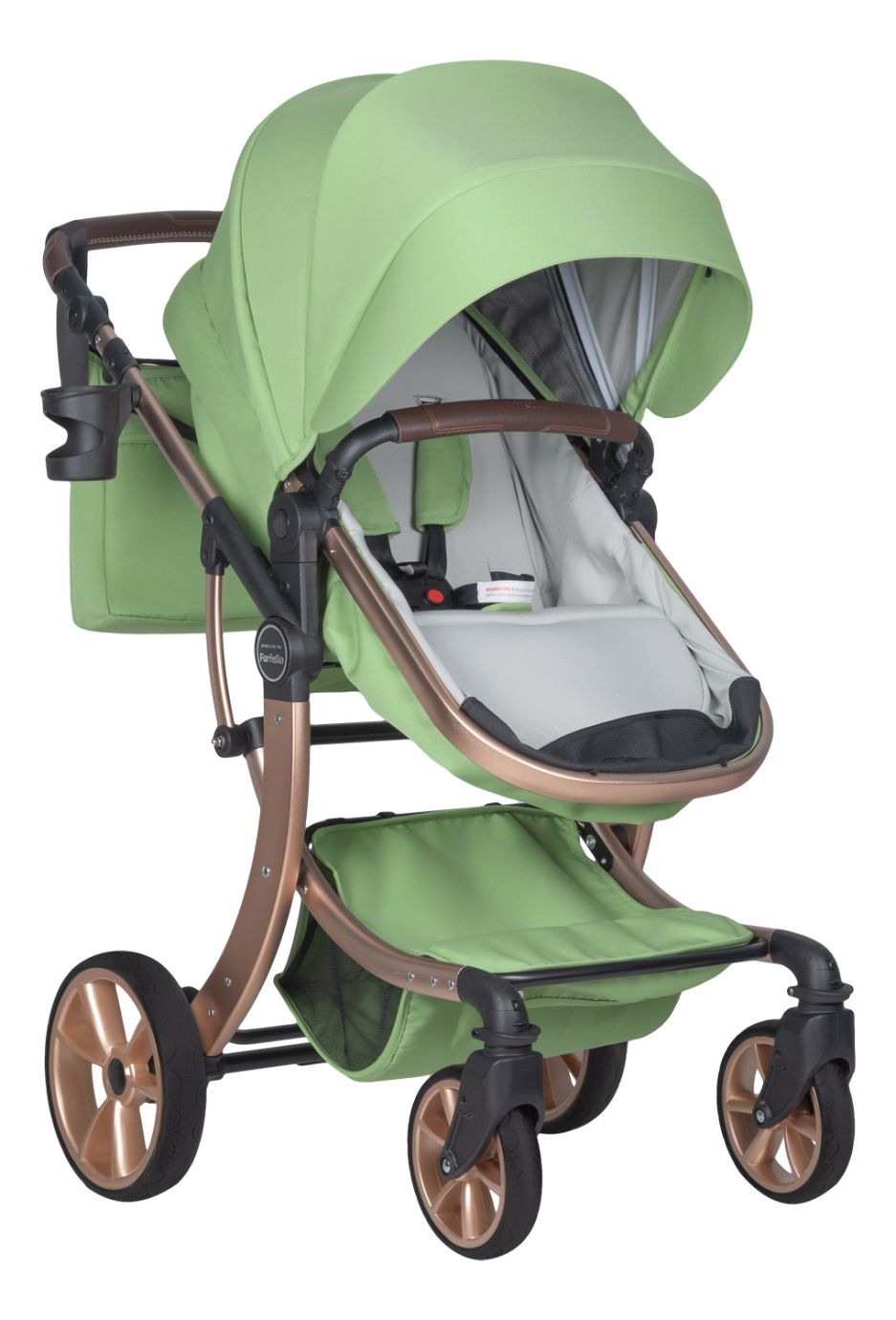 Коляска трансформер Aimile Original New Gold Базилик