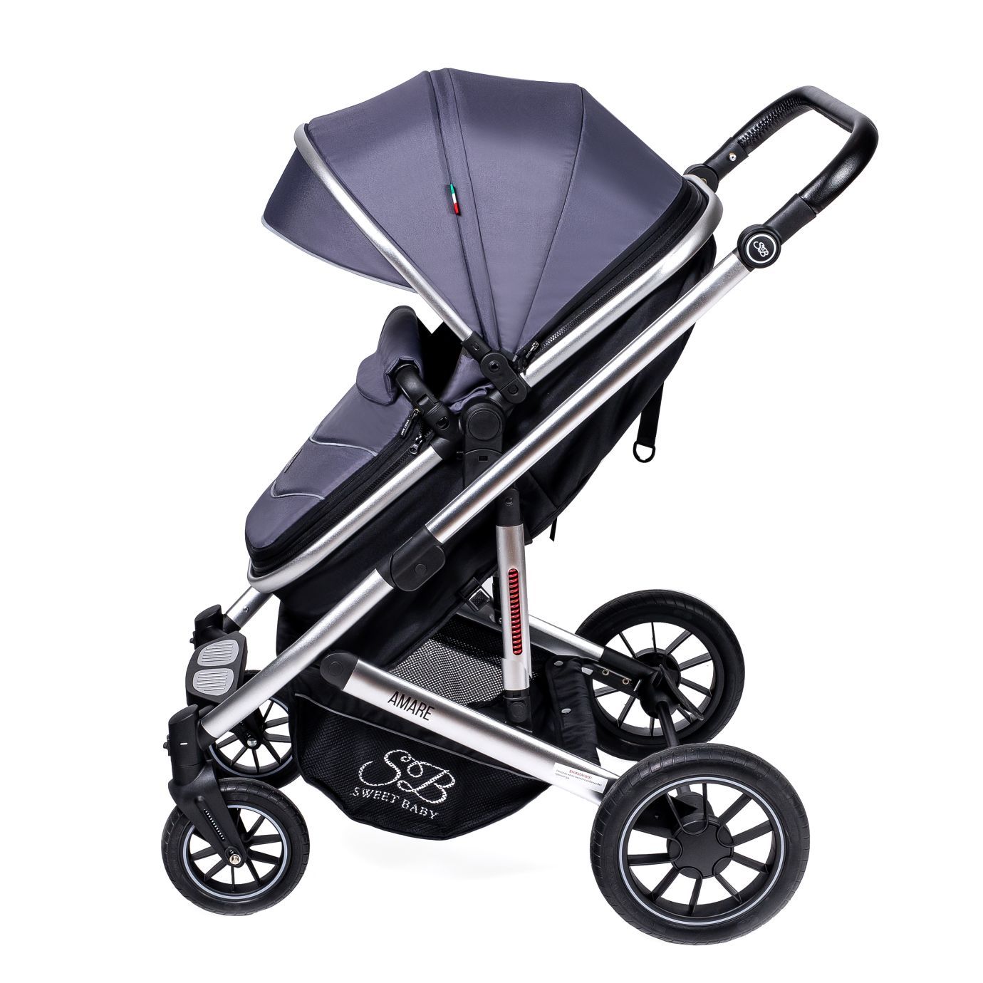 Коляска-трансформер Amare Grey