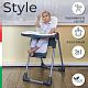 Стульчик для кормления Style Light Gray