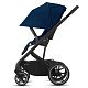Cybex Balios S Lux SLV Коляска прогулочная Deep Black с дождевиком