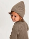 Шапка детская вязаная Pure Love Tot, демисезонная, коричневый