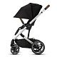 Cybex Balios S Lux SLV Коляска прогулочная Deep Black с дождевиком